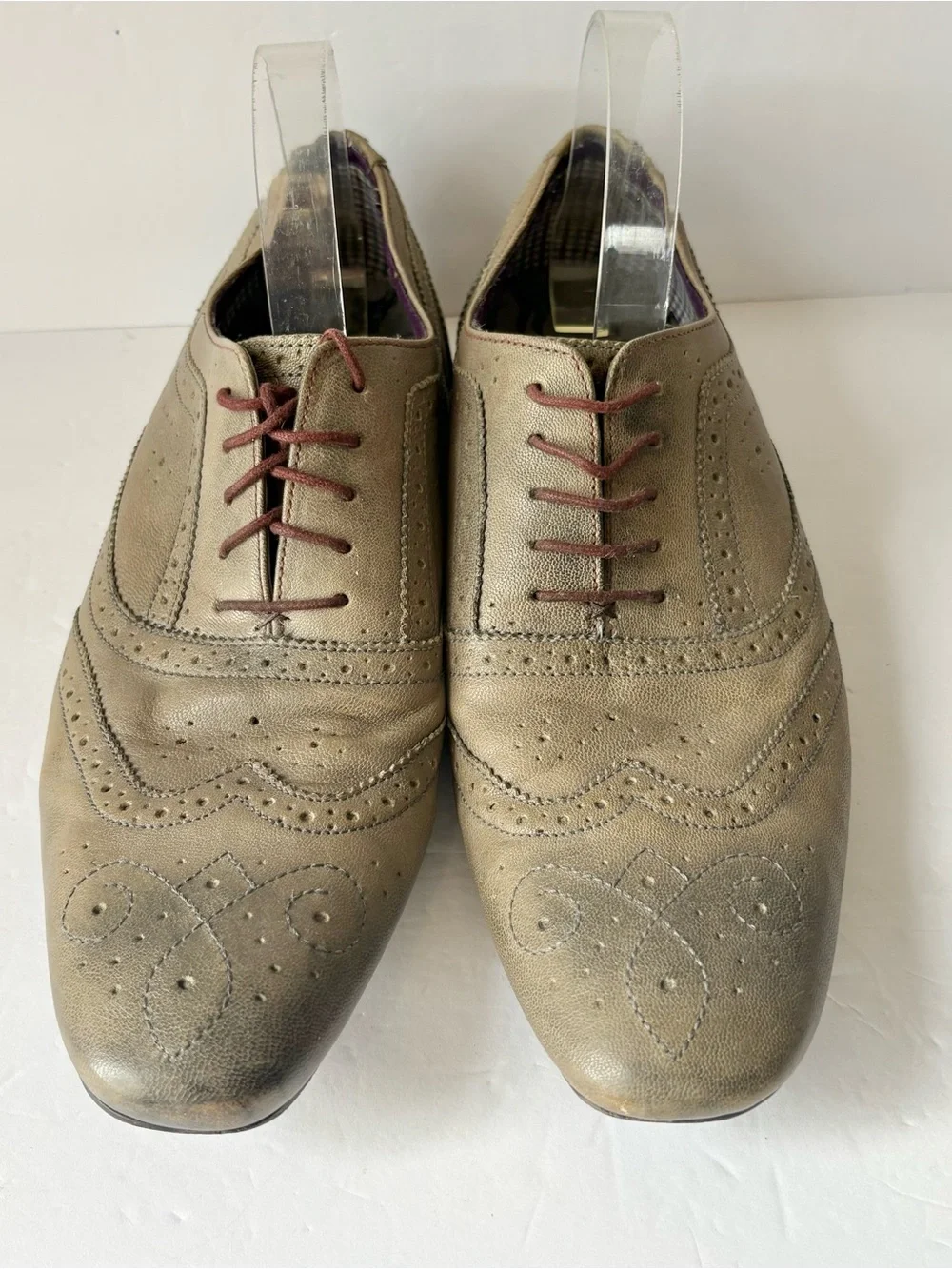 Ted Baker London Grey Cirek Oxford Brogue Shoes